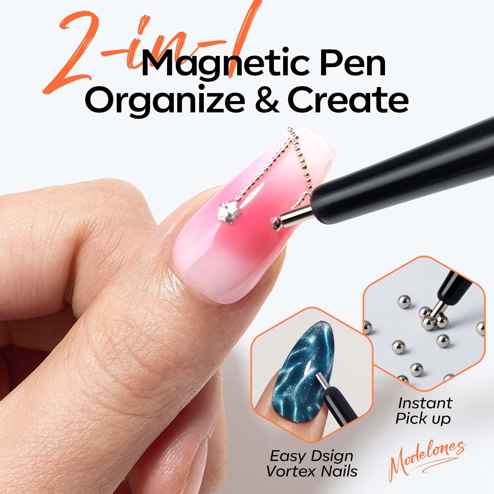 Modelones Cat Eye Magnet Heart Guide enables precise heart patterns.