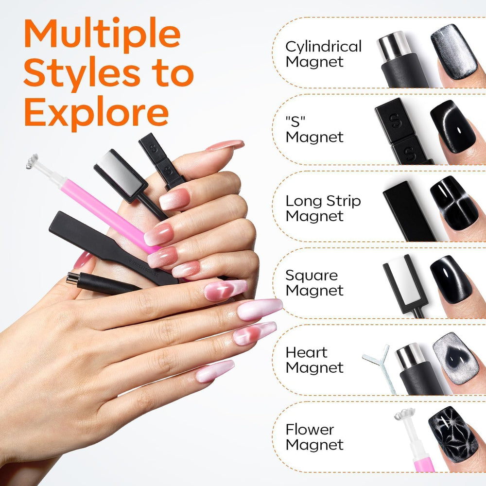 Modelones cat-eye magnet Y-guide: creates precise heart-shaped focal points.