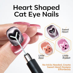 Modelones cat-eye magnets variety shapes: versatile patterns for custom chic nail designs.