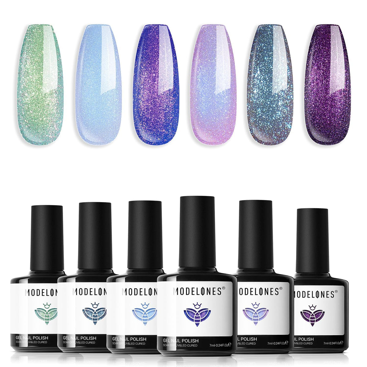 Modelones chameleon color window aids quick shade choice for chic nail art.