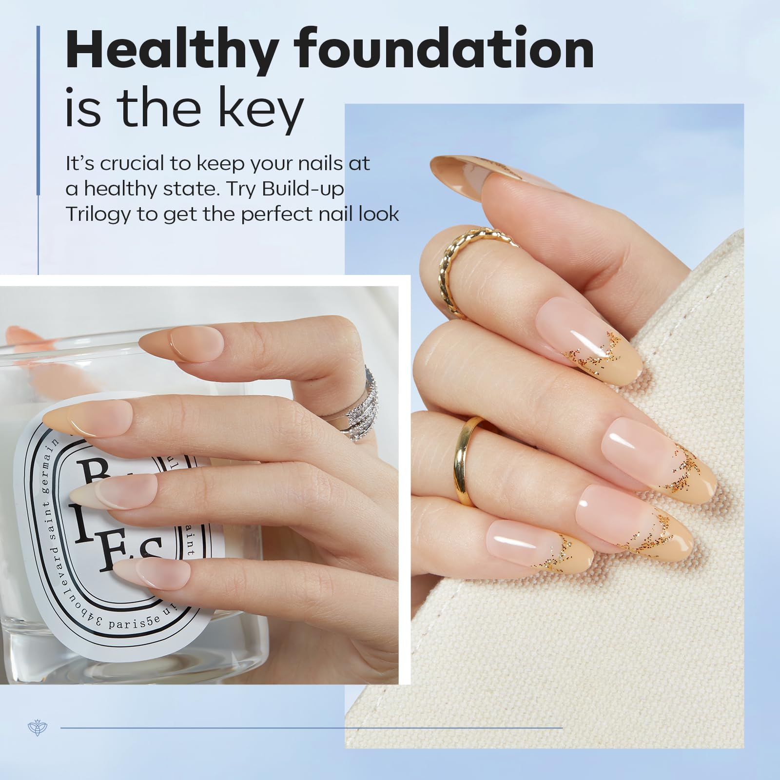 Modelones Clear Builder Gel 10ml bottle for precise, smooth foundation.