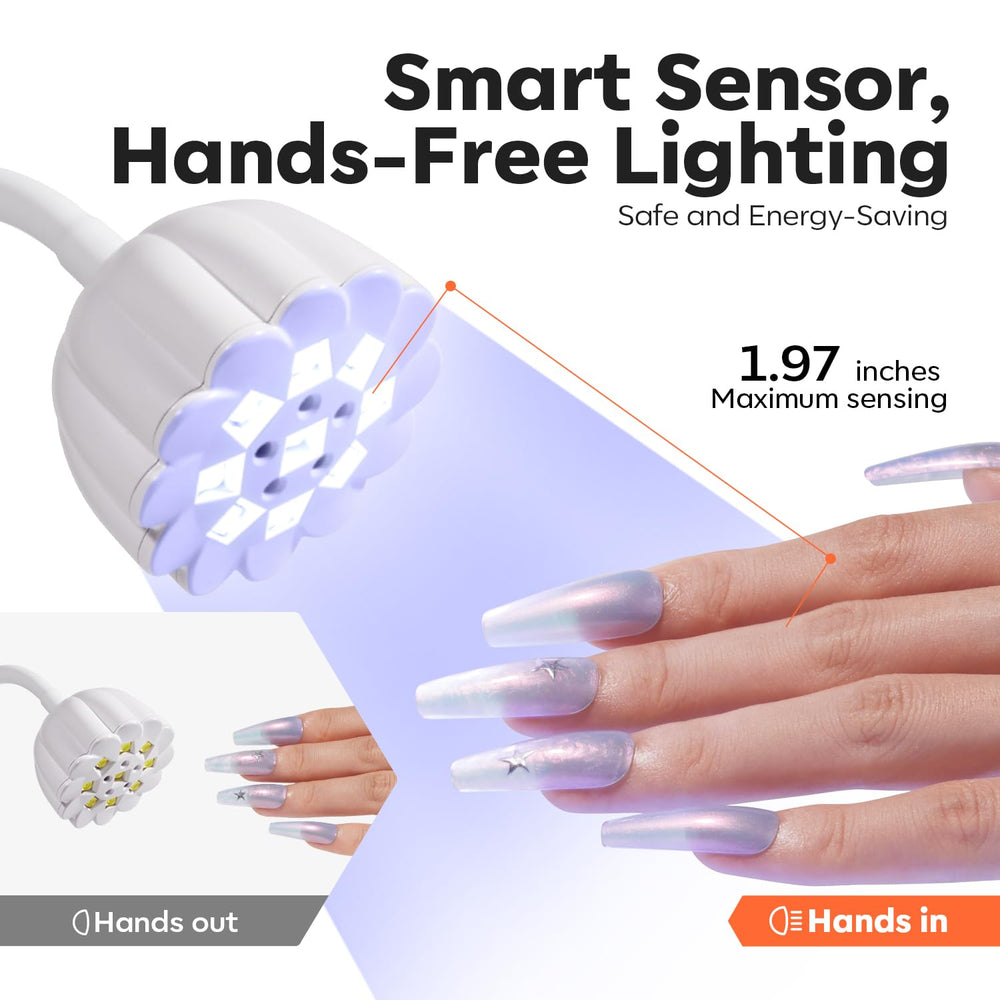 Modelones cordless UV nail lamp travel-case ready for on-the-go nail art