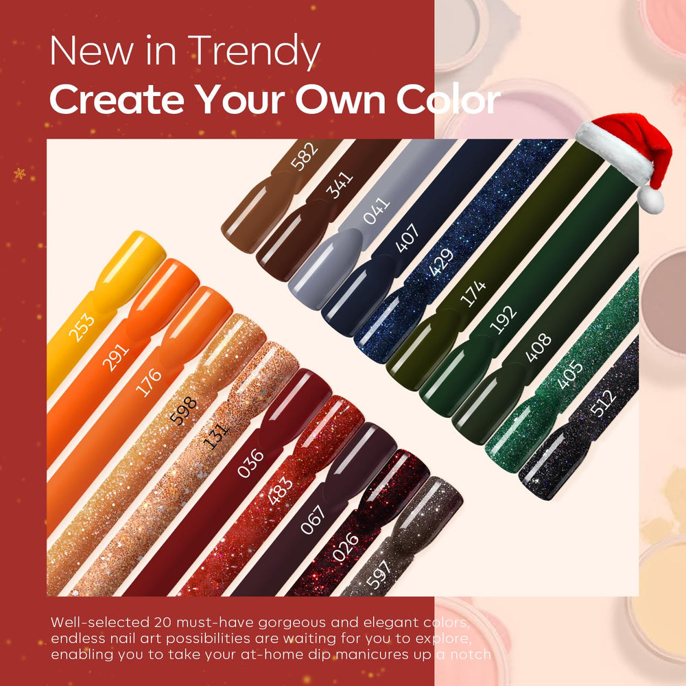 Modelones red dip color for bold, festive nail statements