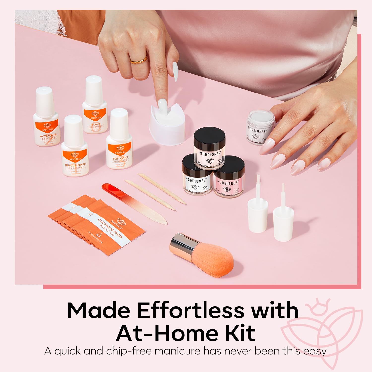 Modelones base coat bottle strengthens nails and builds durable layers