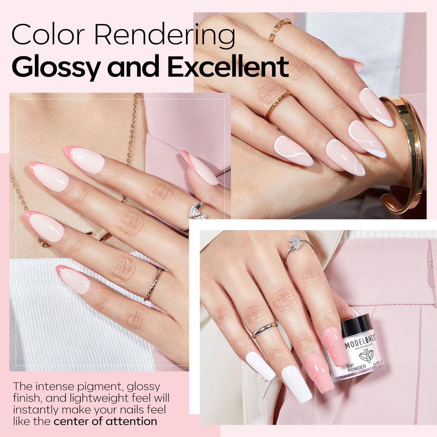 Modelones bond liquid bottle improves adhesion for longer-lasting manicures