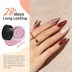 Modelones dip-nail-tools-kit includes brushes and files for pro results at home.