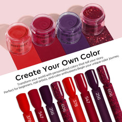 Modelones dip powder nail kit glitter powder for festive sparkle and durability