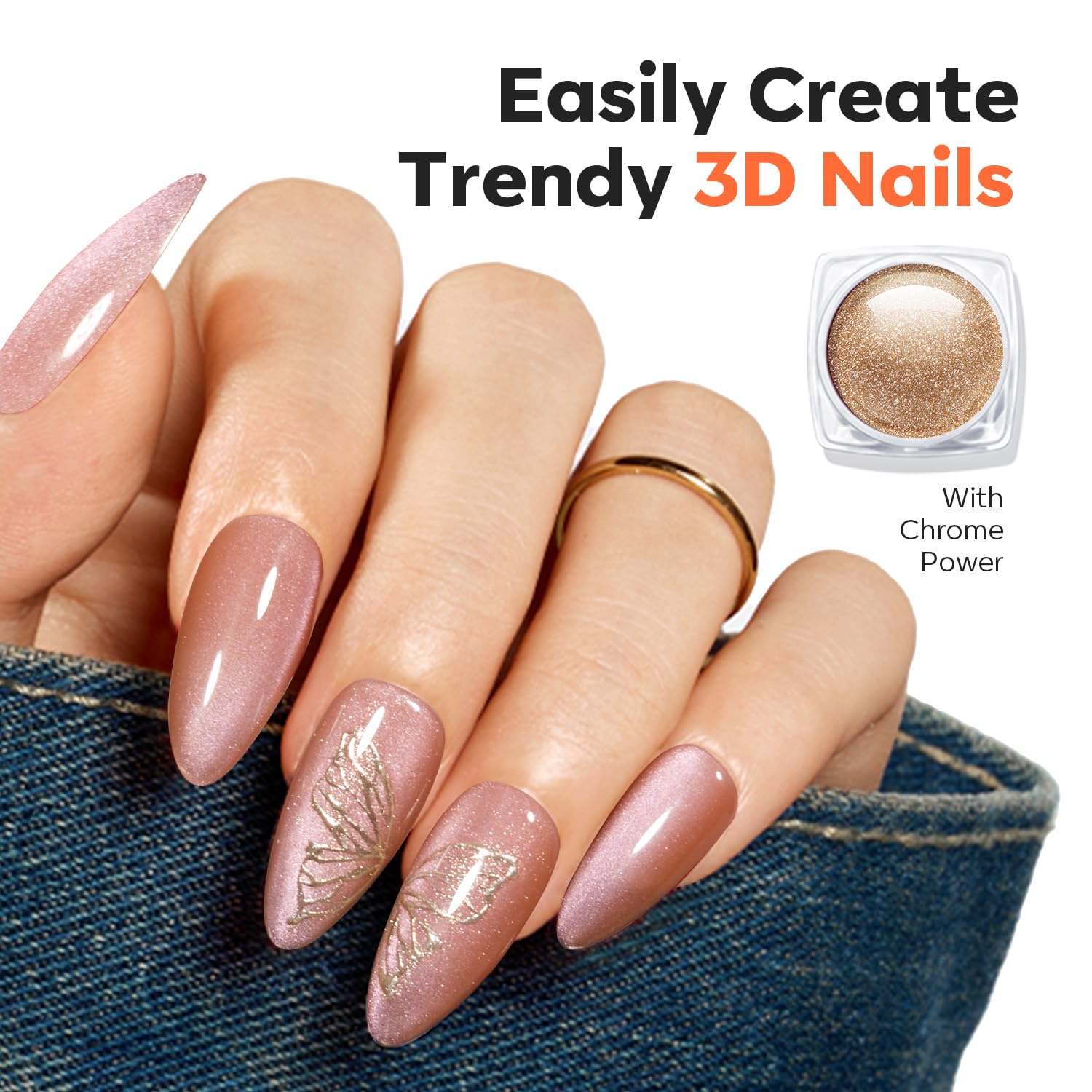 Modelones double-head nail art brush enables delicate patterns and dotting precision.