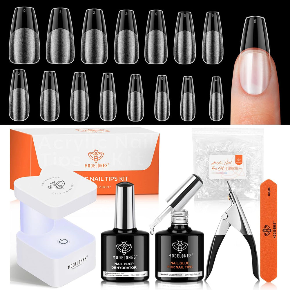 Modelones gel nail kit glue bottle ready for strong bond and quick set.