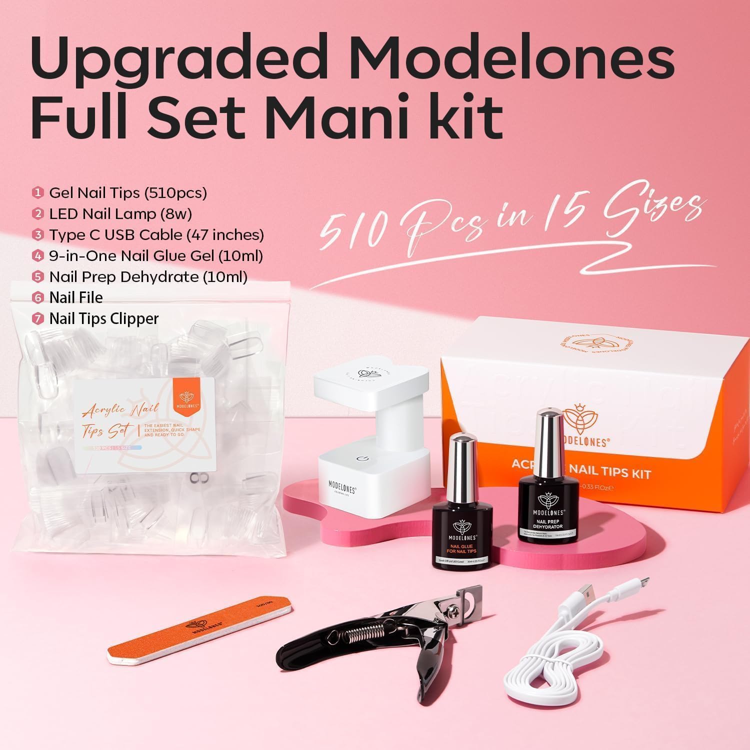 Modelones lamp curing gel polish with UV/LED light