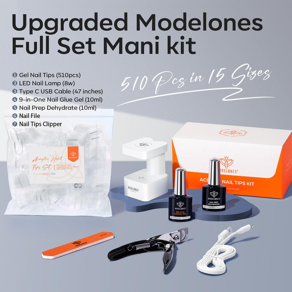 Modelones nail clipper trims tips for a smooth finish.