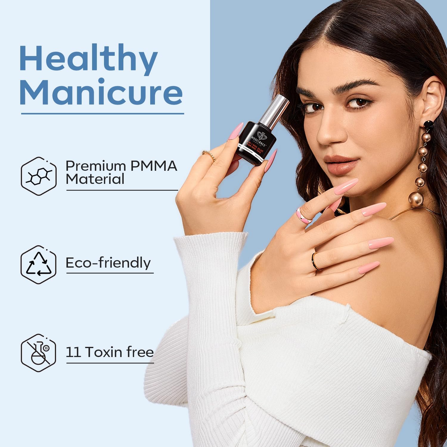 Modelones gel nail kit travel case enables portable DIY nails
