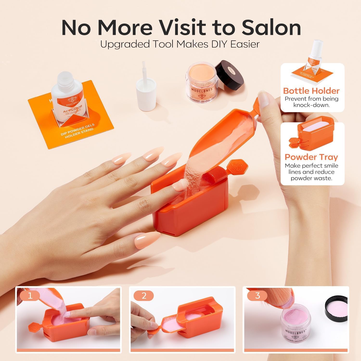 Modelones glass-nail-file-included ensures easy shaping and long-lasting performance.