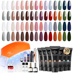 Modelones hand-to-toe poly nail gel kit for at-home professional manicures