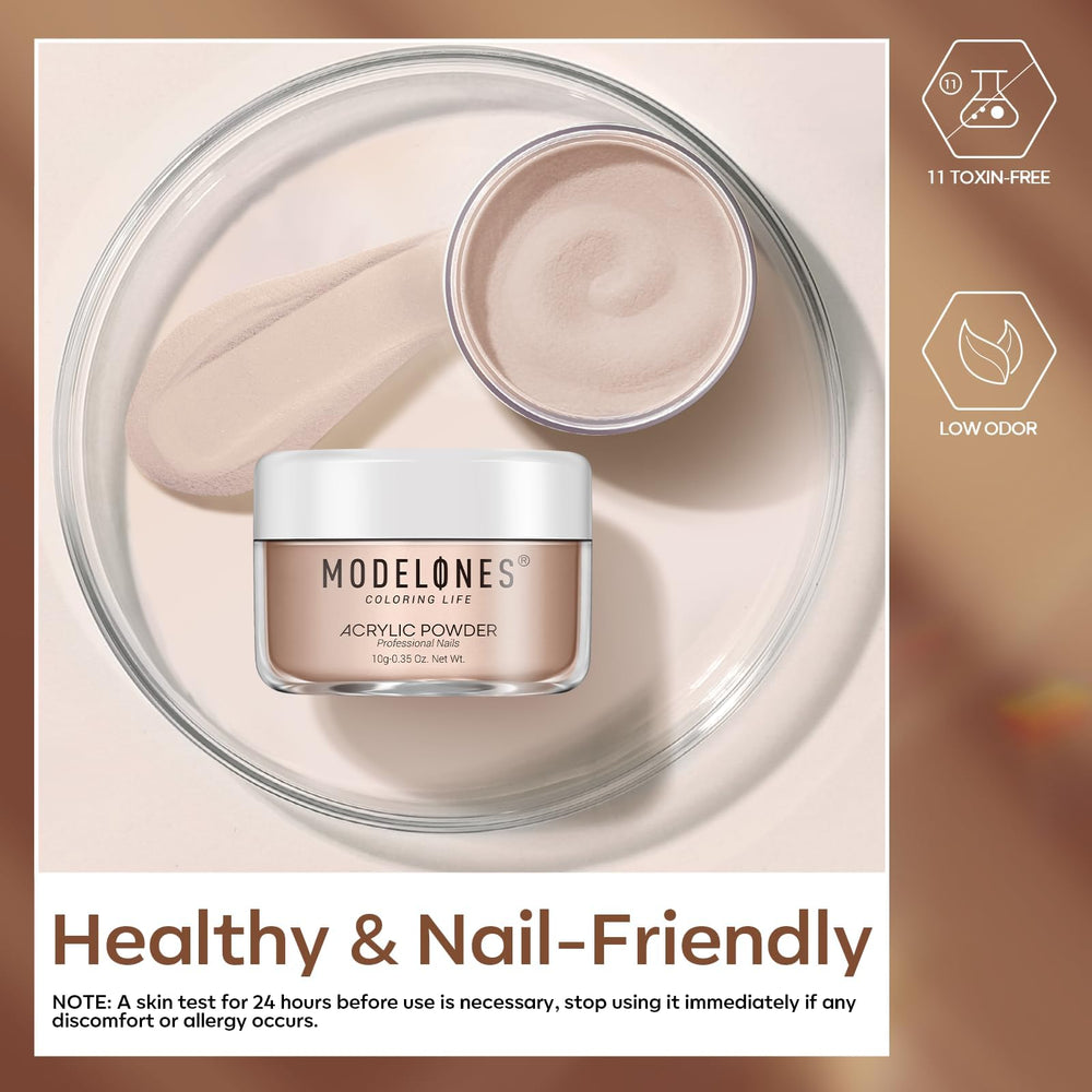 Modelones ingredientes sanos y sin toxinas para uñas.