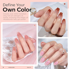 Modelones gel polish for French nails with crisp edge and shine