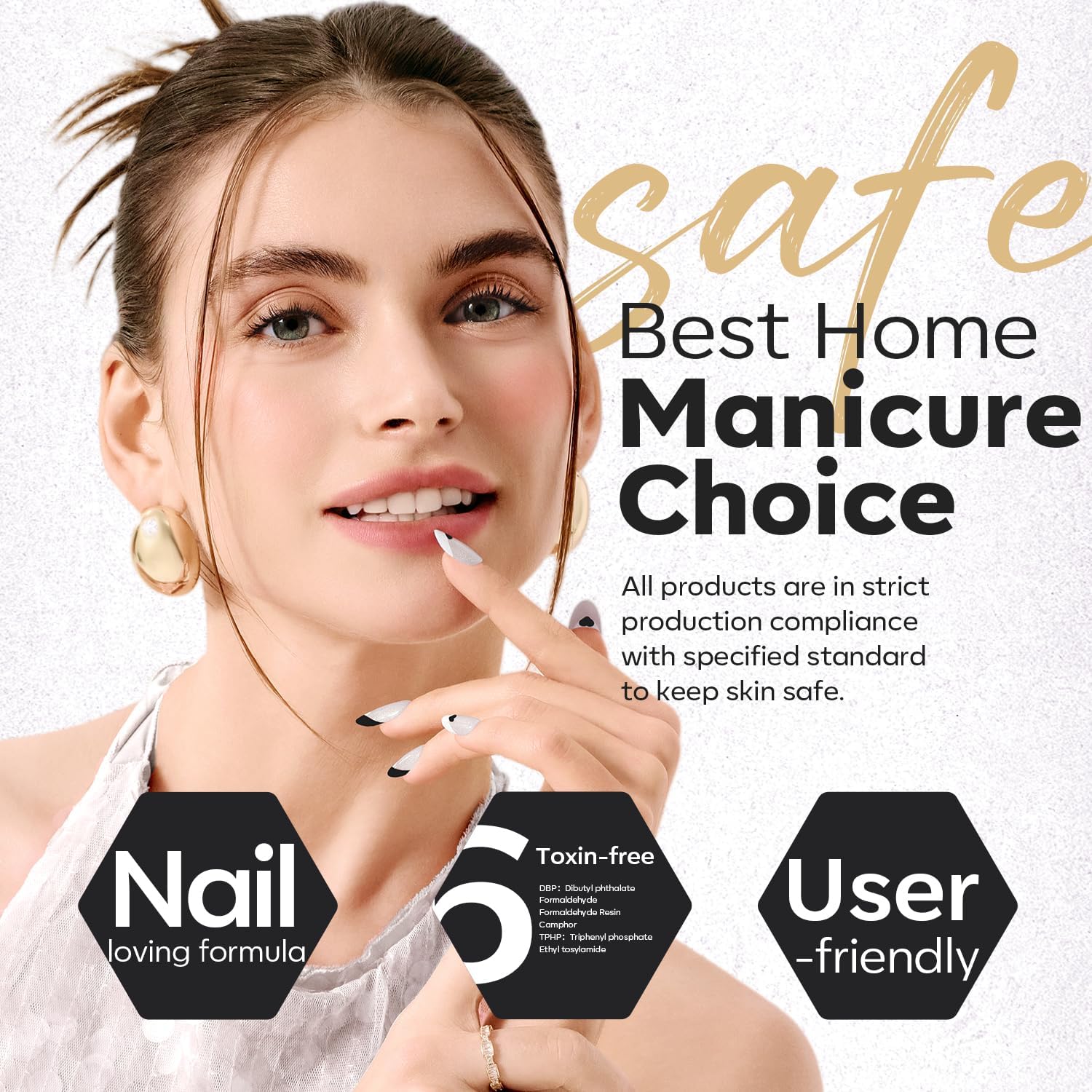 Modelones long-lasting manicure up to seven days for daily wear.