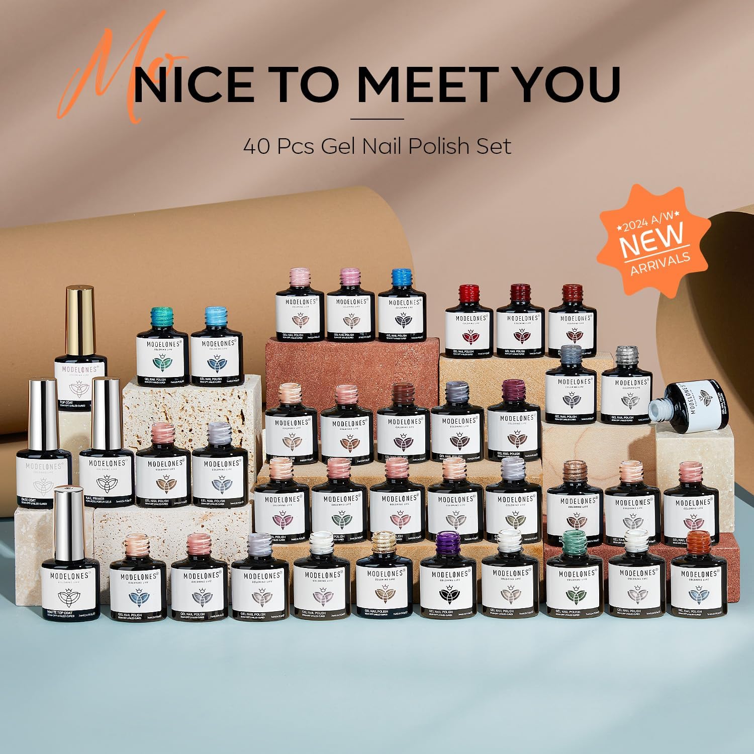 Modelones gel polish provides long-lasting shine up to 28+ days