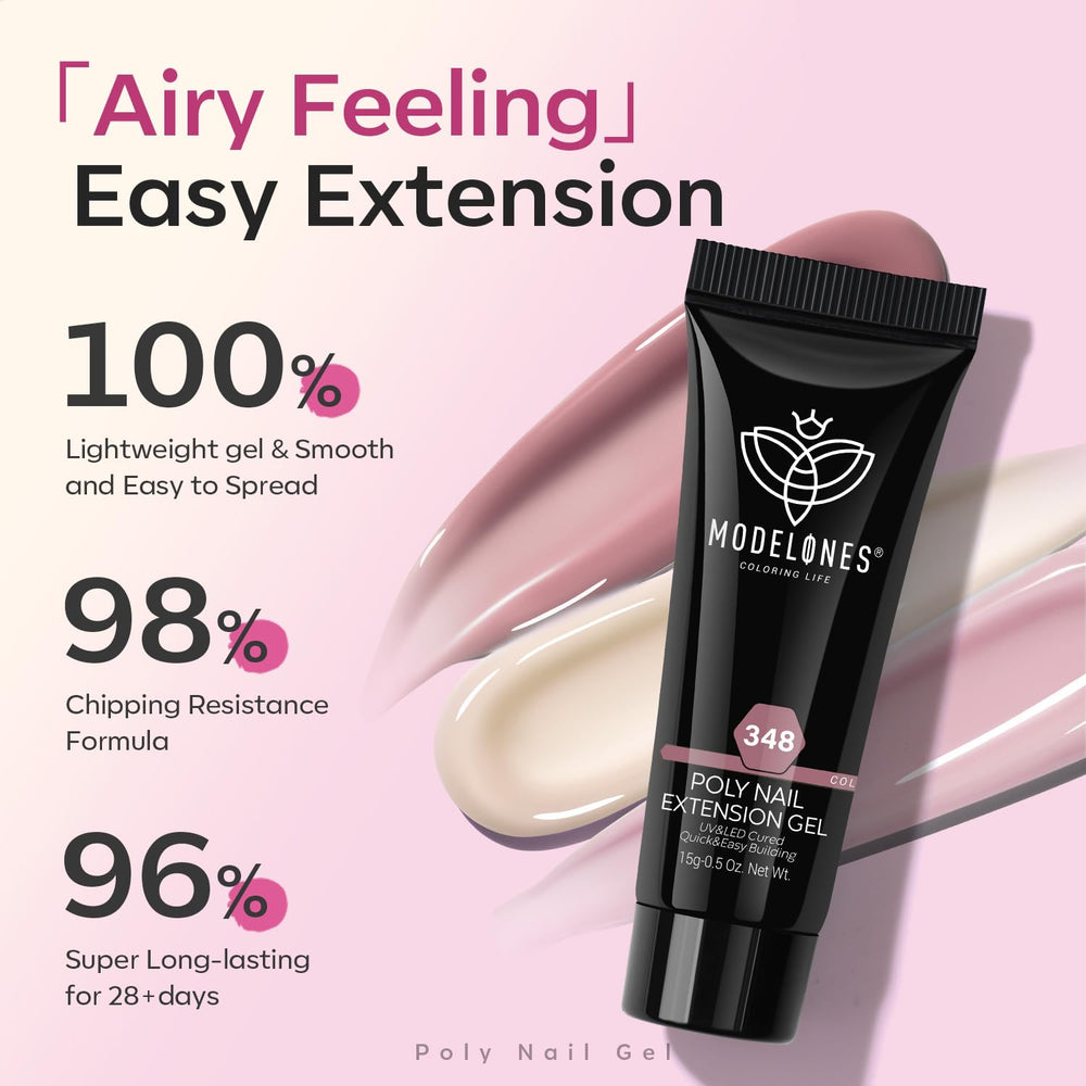 Modelones low-odor gel safe on natural nails for comfortable home use