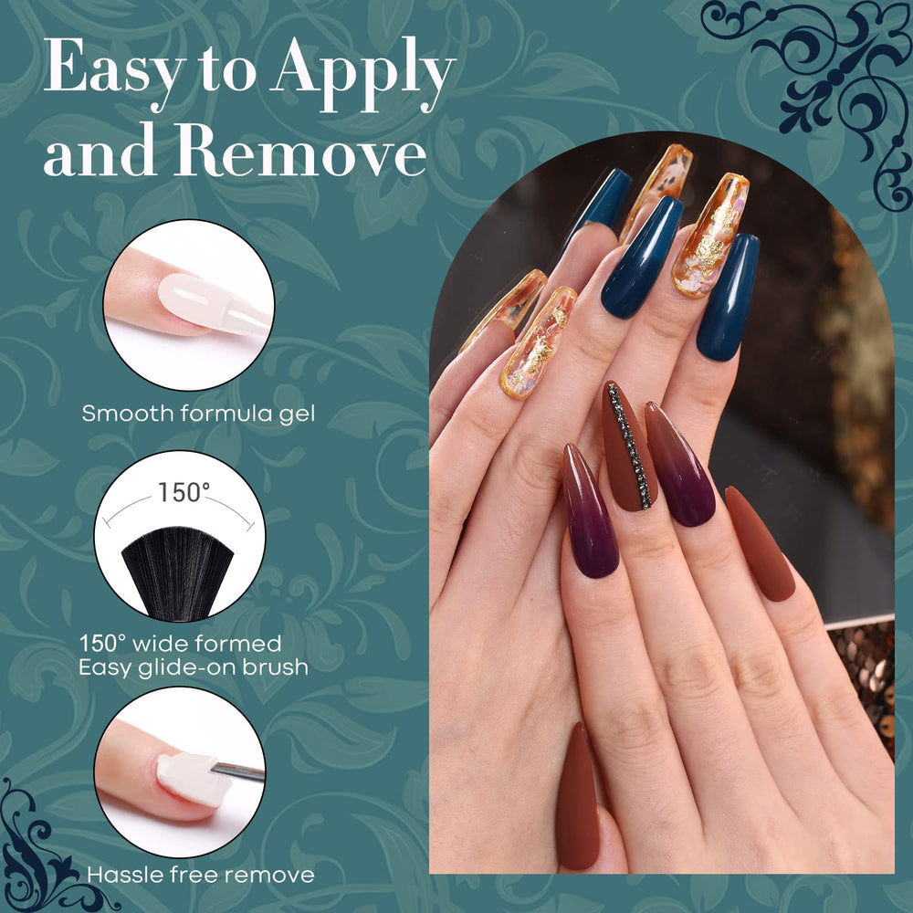 Modelones Morandi shades swatches ready for fall manicure inspiration