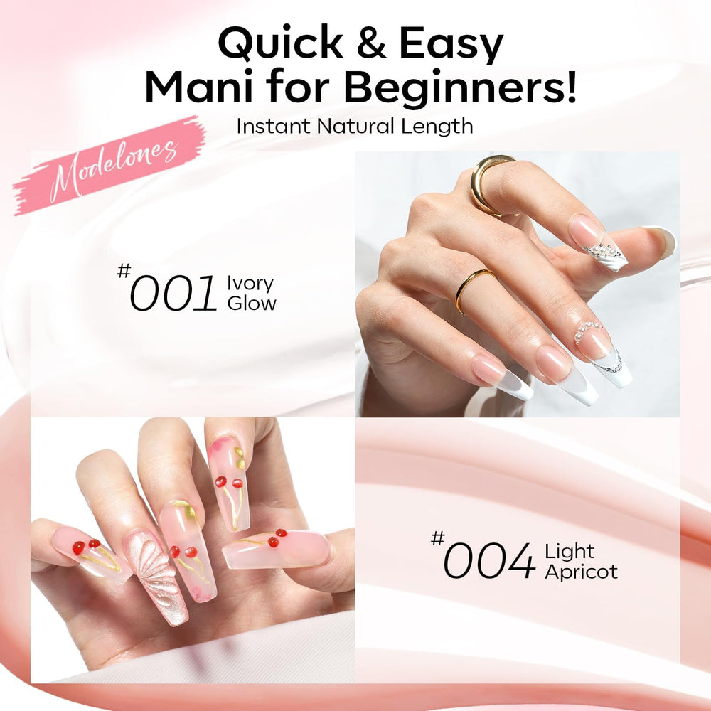 Modelones nail brush in action for precise gel sculpting and cleanup