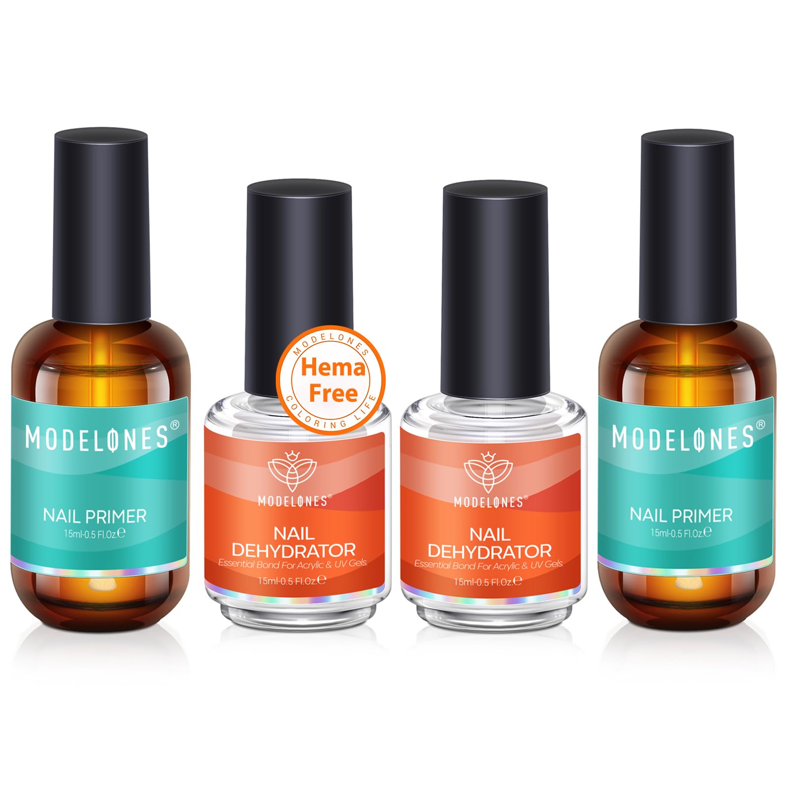 Modelones nail dehydrator and primer kit for precise base prep