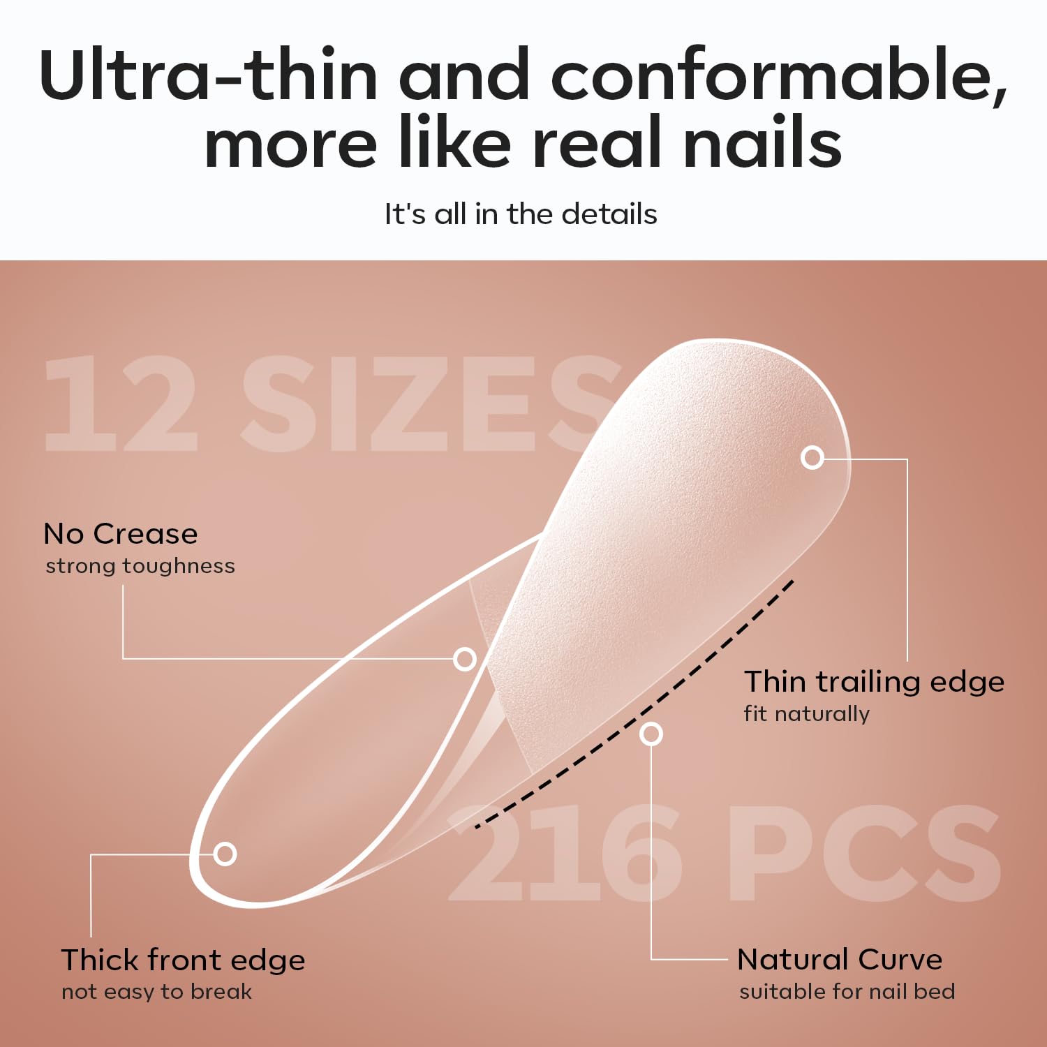 Modelones included nail file for prep and shaping