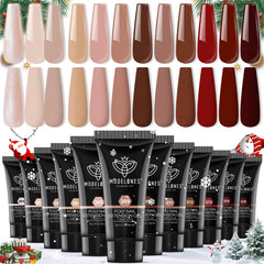 modelones poly nail extension gel 12 colors palette enables versatile at-home manicures