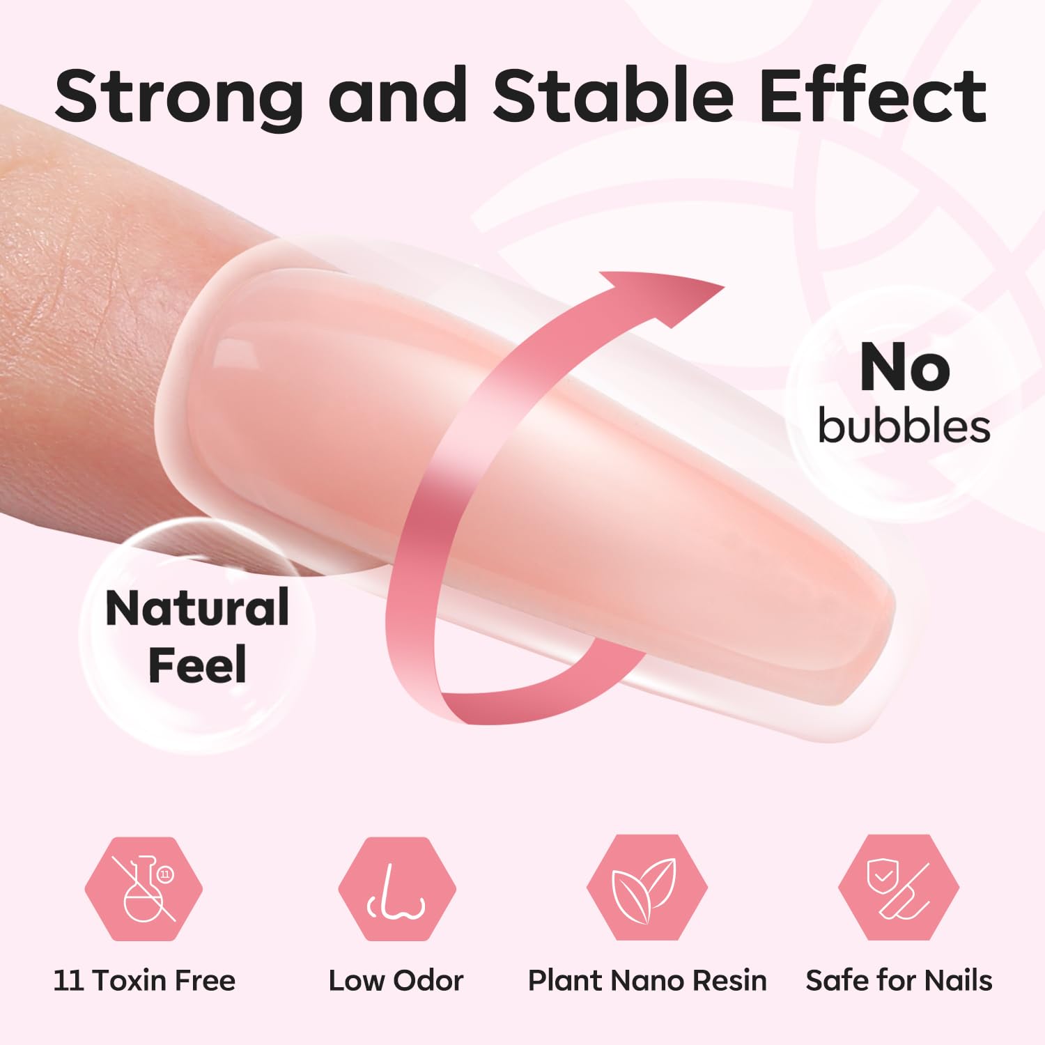 Modelones dual forms for easy nail extensions, great for beginners.