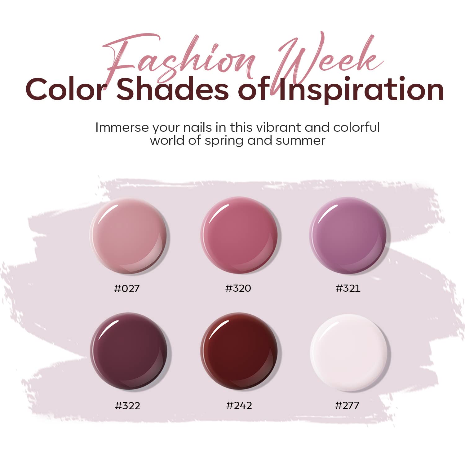 Modelones pink gel swatch for DIY nail art and everyday wear