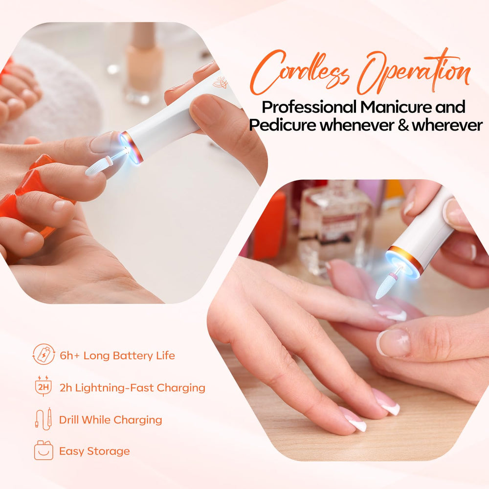 Modelones portable nail drill compact and travel-friendly for on-site manicures.