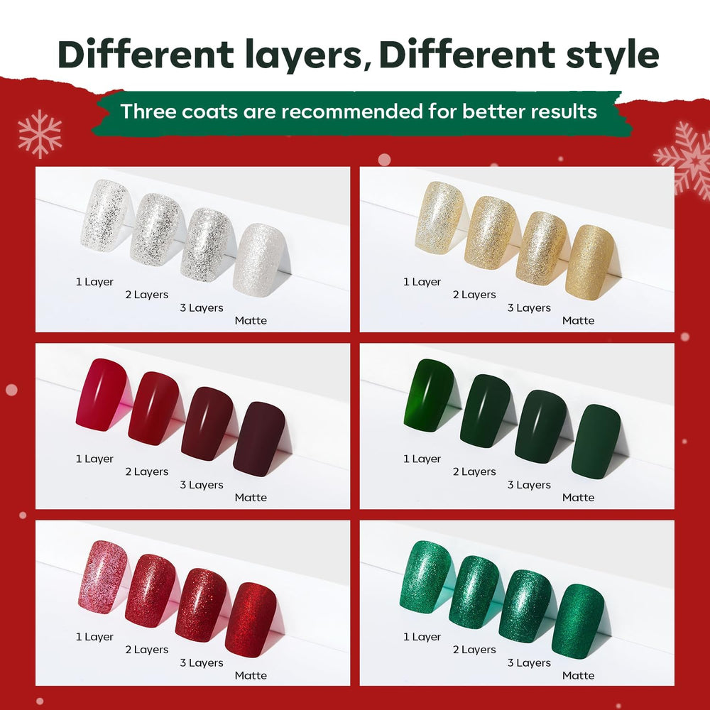 Modelones esmalte Navidad plata: tono brillante para manicuras de gala.