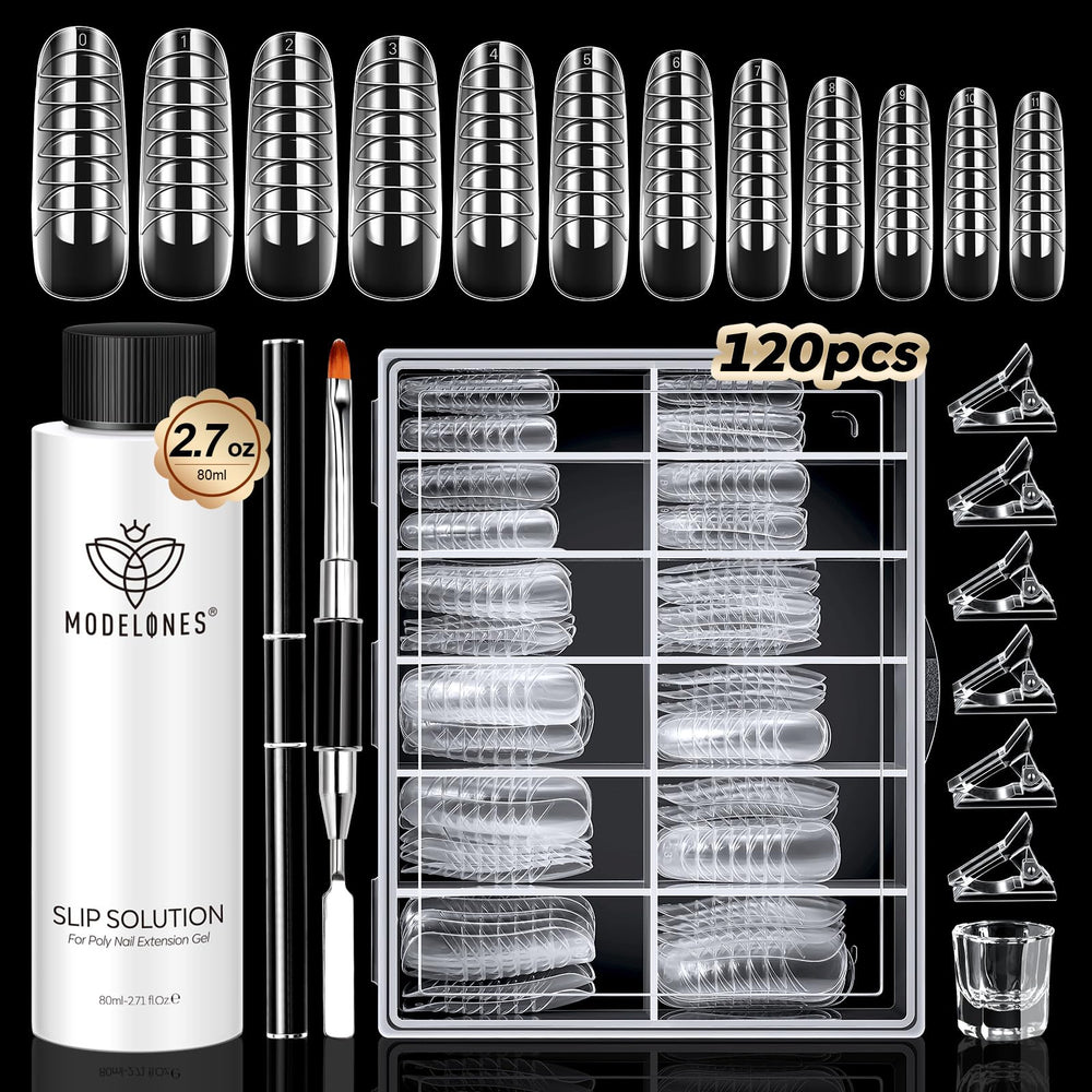 Modelones slip solution bottle close-up anti-stick action for smooth poly gel