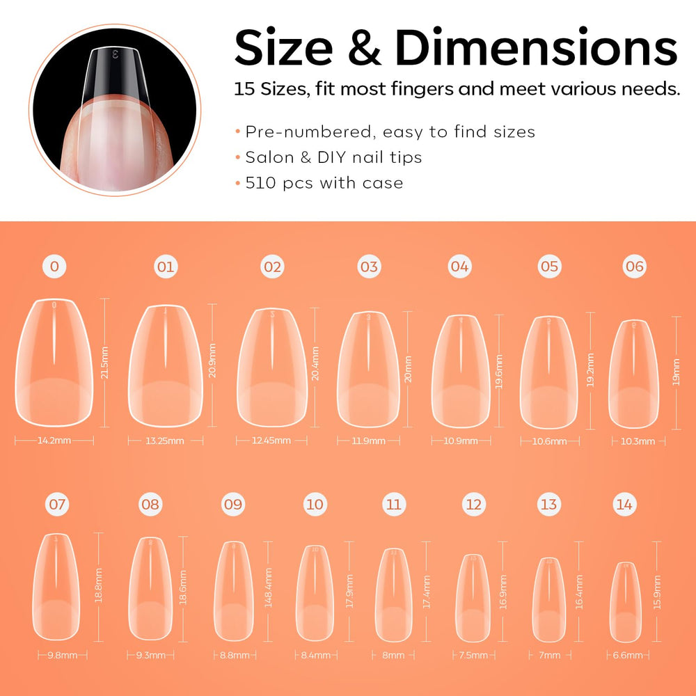 Modelones toxin-free nail tips ensure comfortable wear and safe use.