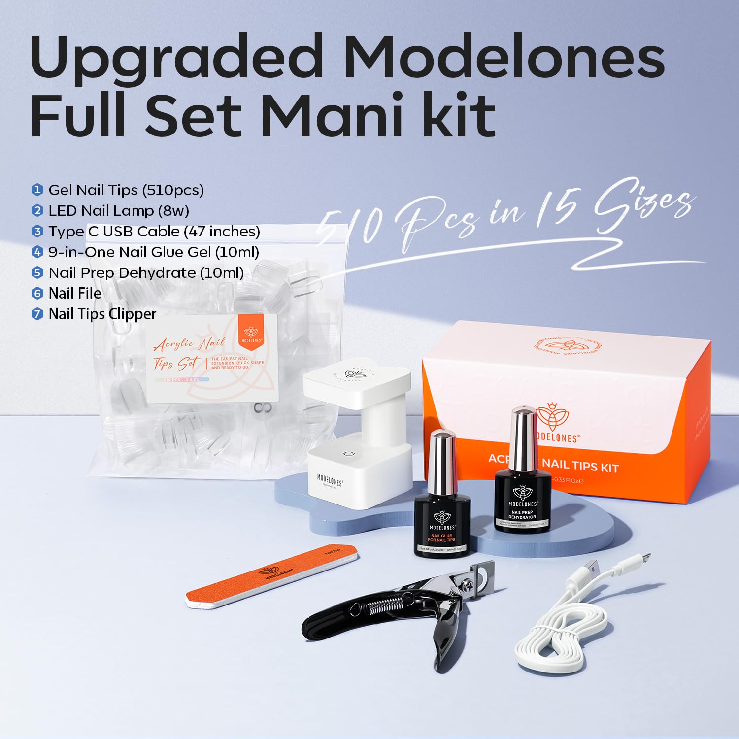 modelones-ultra-portable-uv-led-nail-lamp shows compact design for travel manicures.