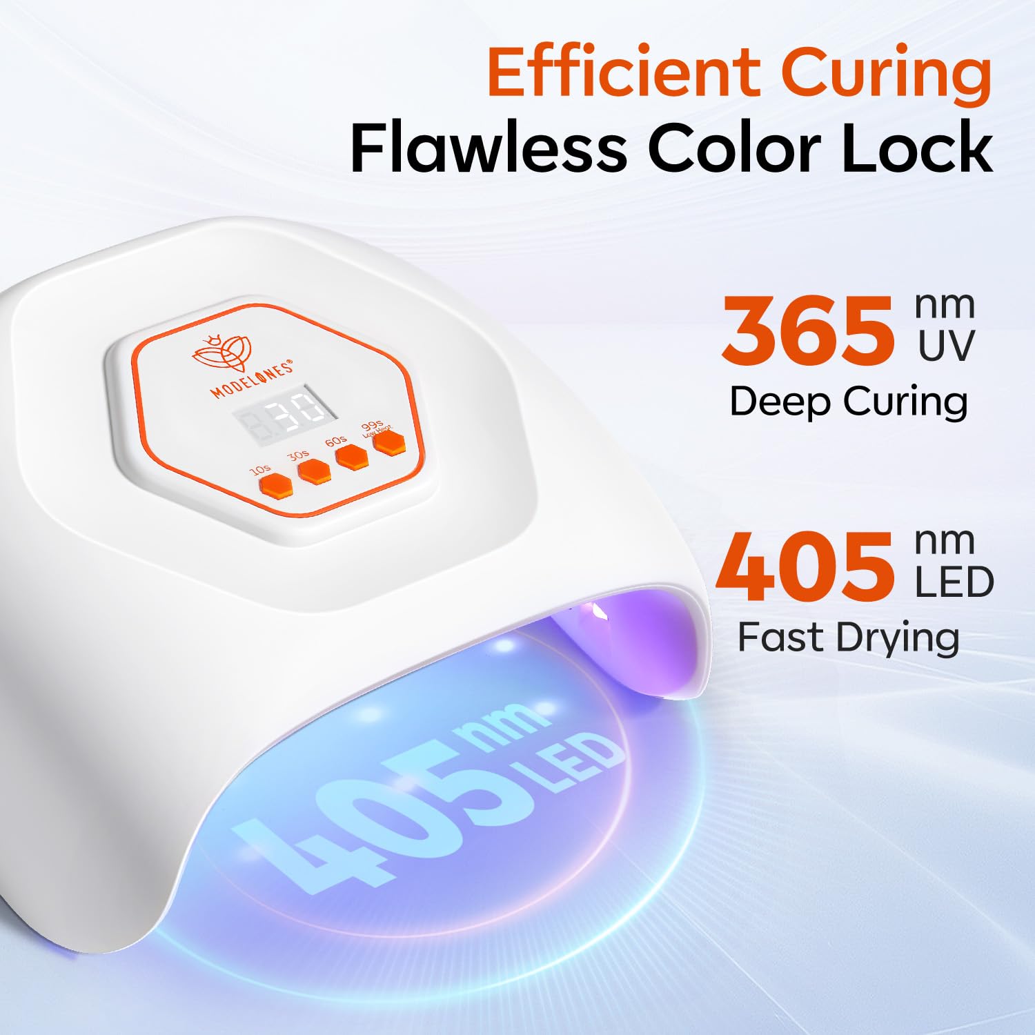 Modelones UV LED Nail Lamp compact travel-friendly size ideal for on-the-go gel polish.
