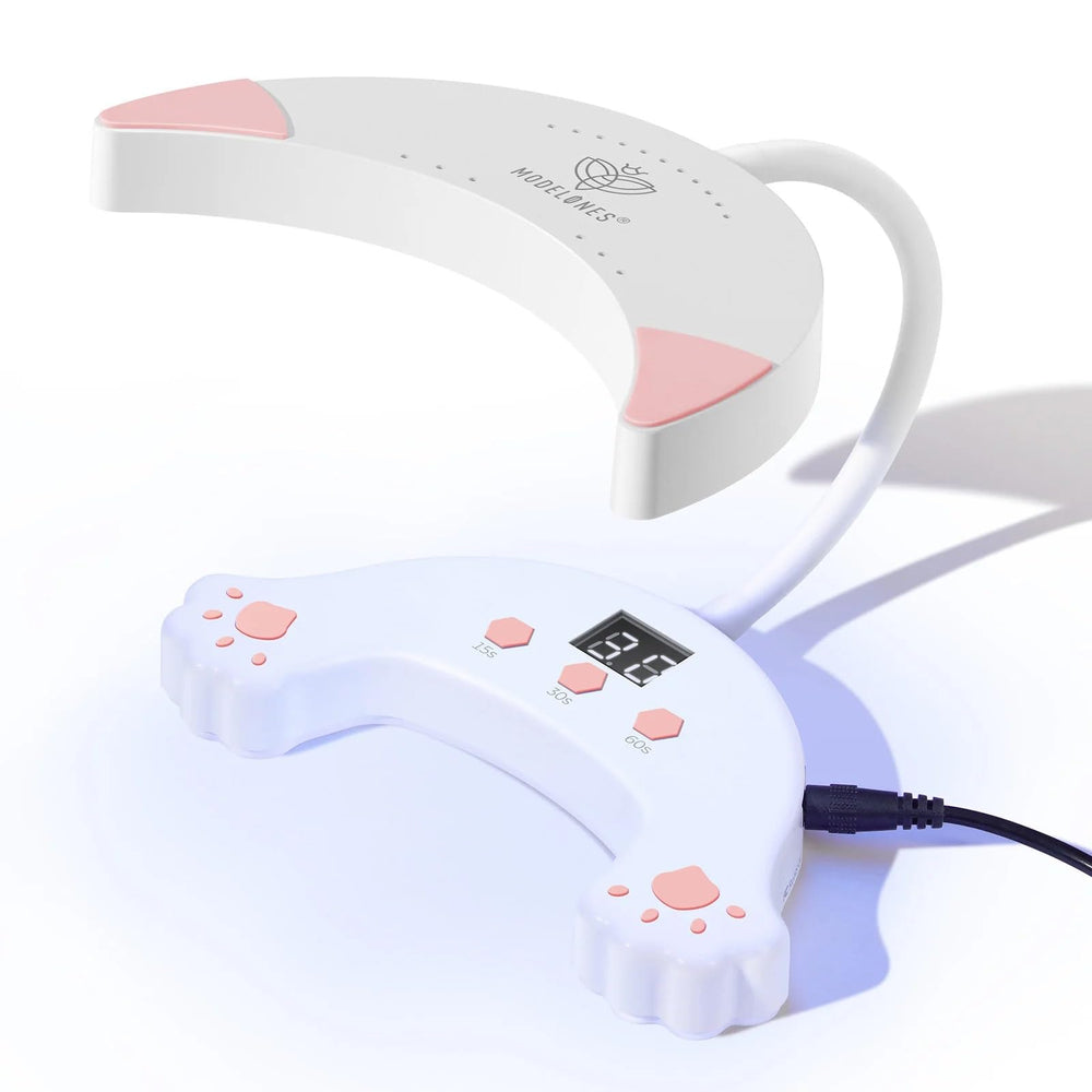 modelones UV LED Nail Lamp with adjustable gooseneck angle for precise curing.