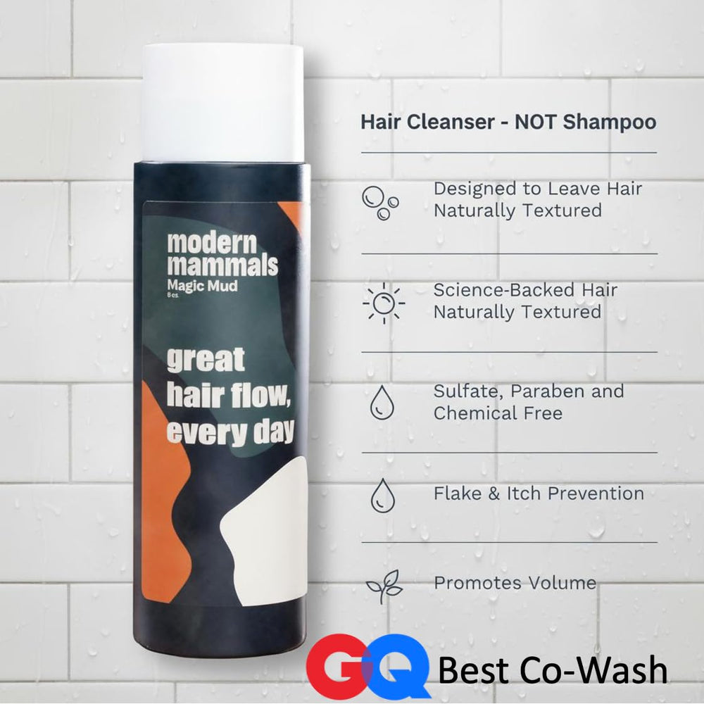 Modern Mammals hair-volume-after-use shows enhanced natural fullness post-wash
