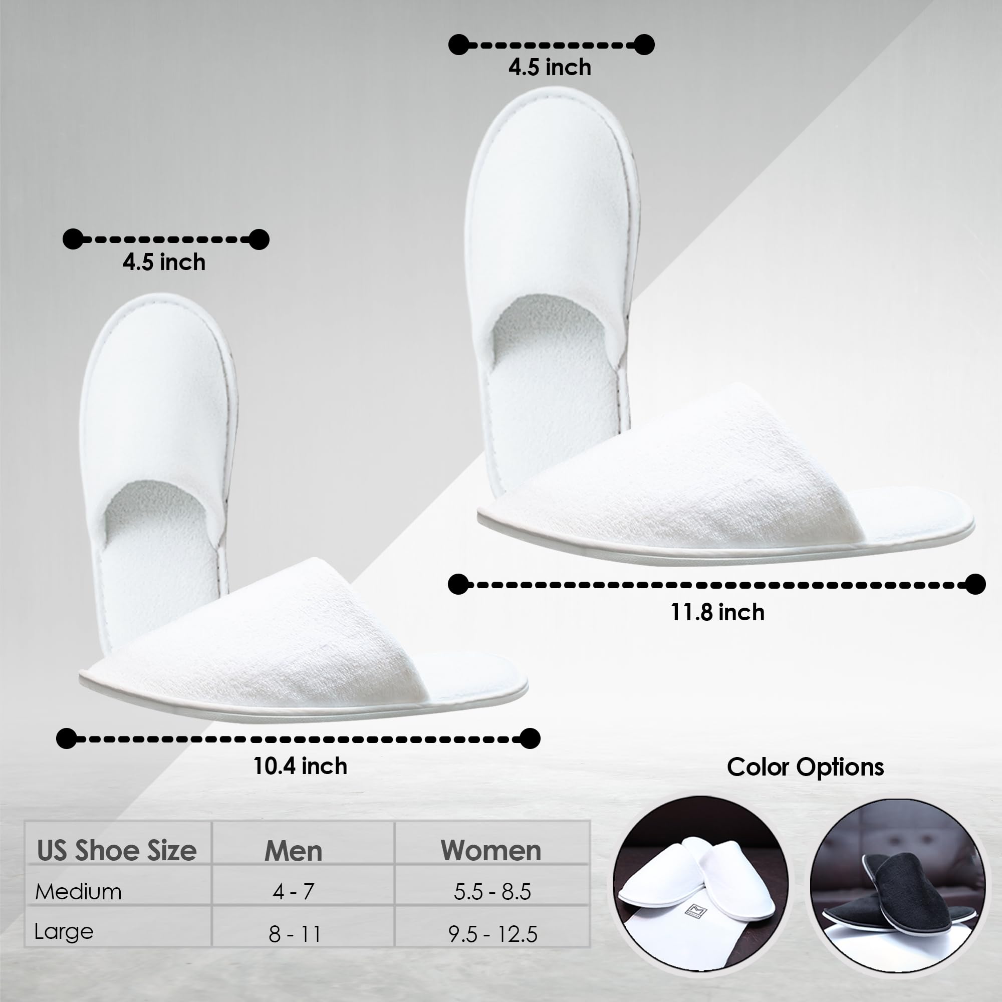 Modlux spa slippers cotton-velvet upper feels breathable and luxurious.