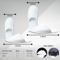 Modlux spa slippers cotton-velvet upper feels breathable and luxurious.