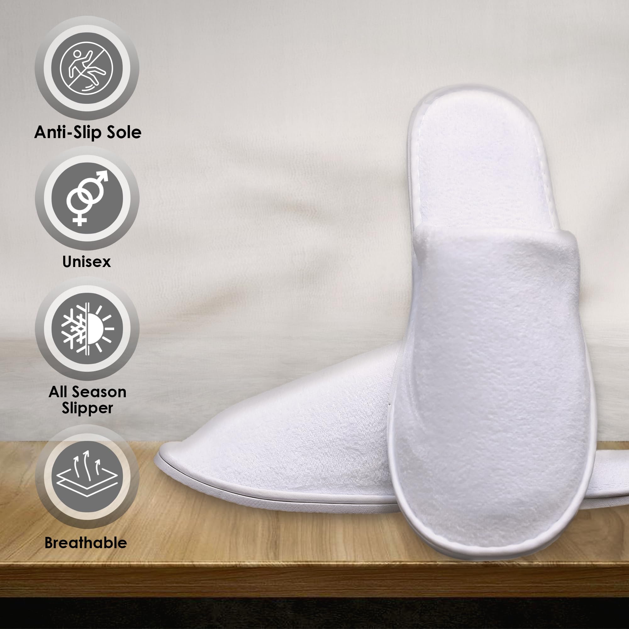 Modlux spa slippers large size for rooms and hospitality use, all-day support.