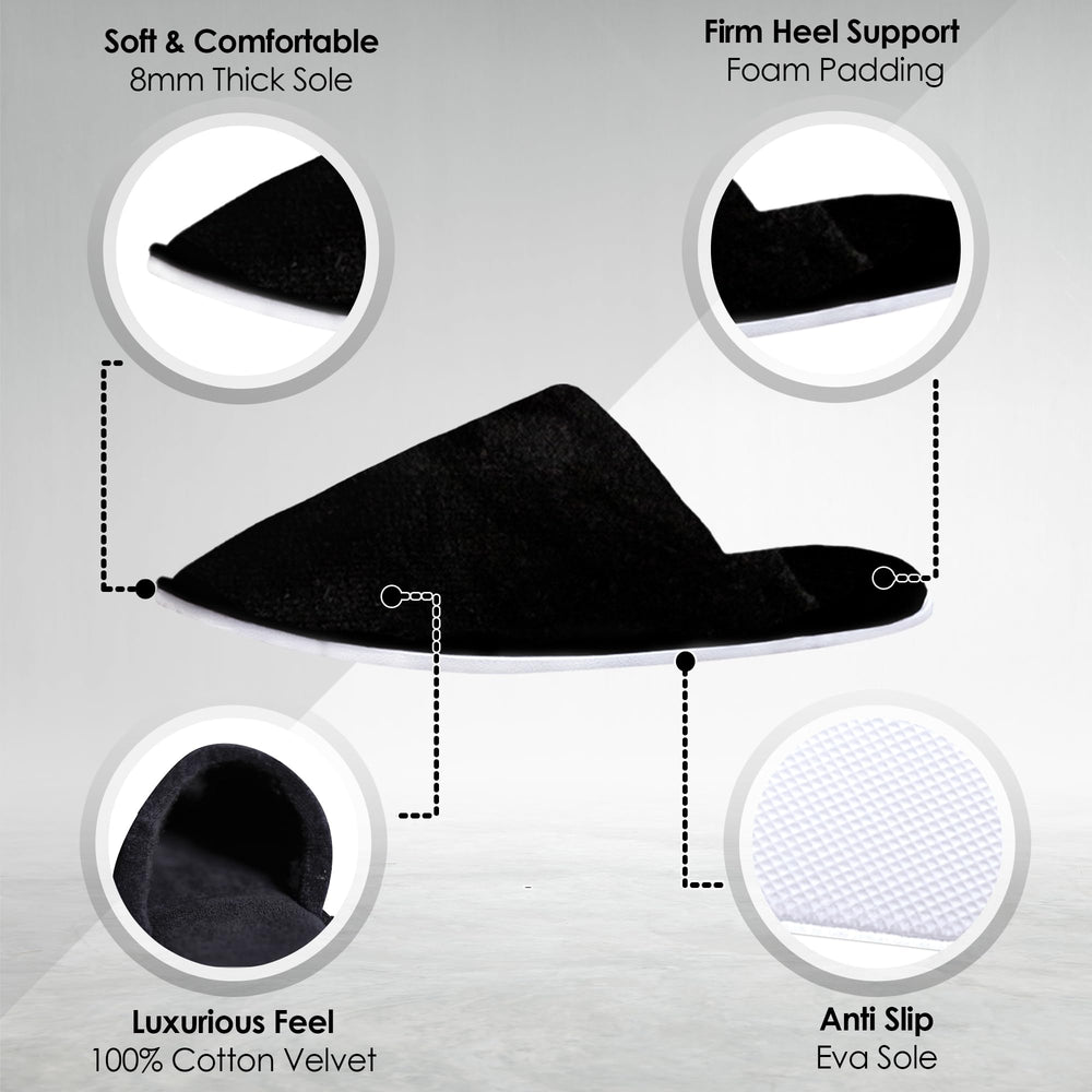 Modlux Spa Slippers size medium and large display versatile sizing
