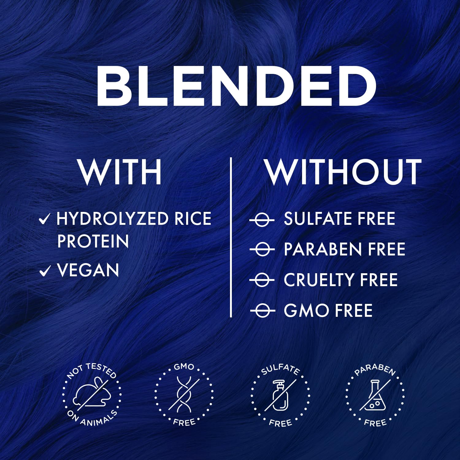 MOEHAIR no ammonia sulfate parabens formula promotes scalp comfort.