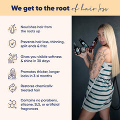 Moerie conditioner bottle highlights smoothing action for silkier, easier styling.