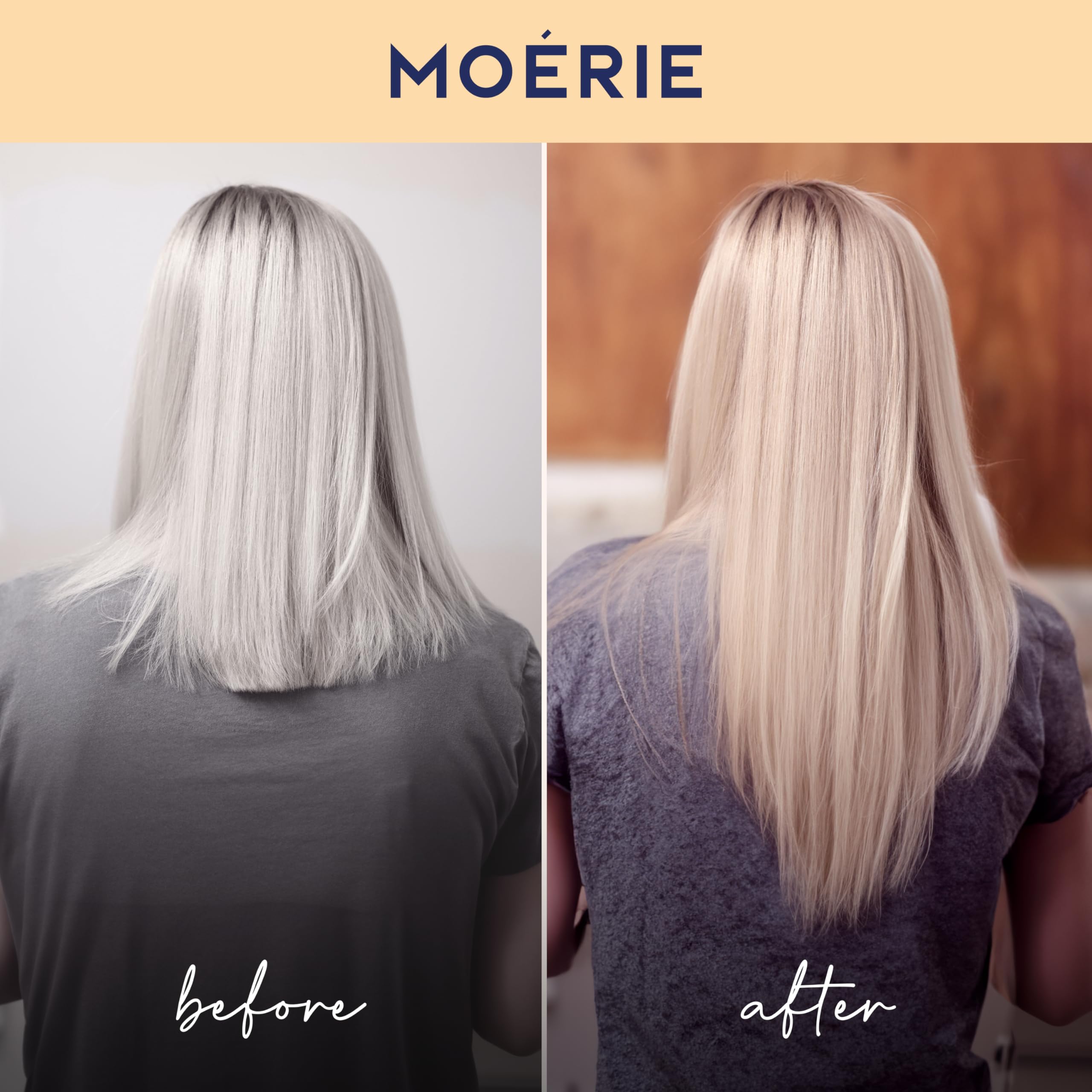 Moerie Conditioner pump close-up emphasizing silicone-free conditioning
