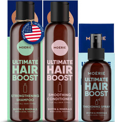 Moerie Mineral Shampoo bottle with fulvic minerals for healthier-looking hair