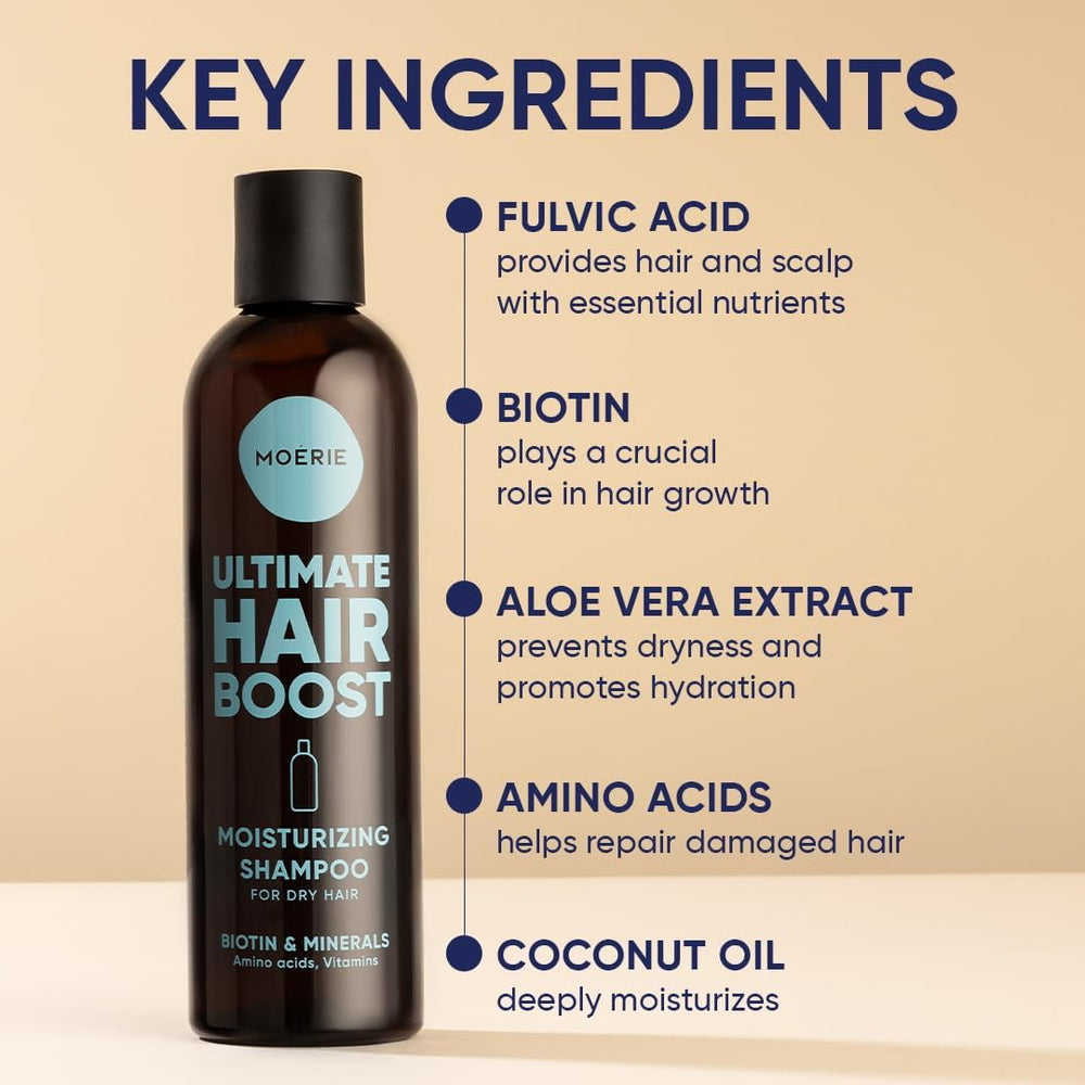 Moerie Ultimate Hair Growth Shampoo lather close-up showing rich foam for gentle cleansing.