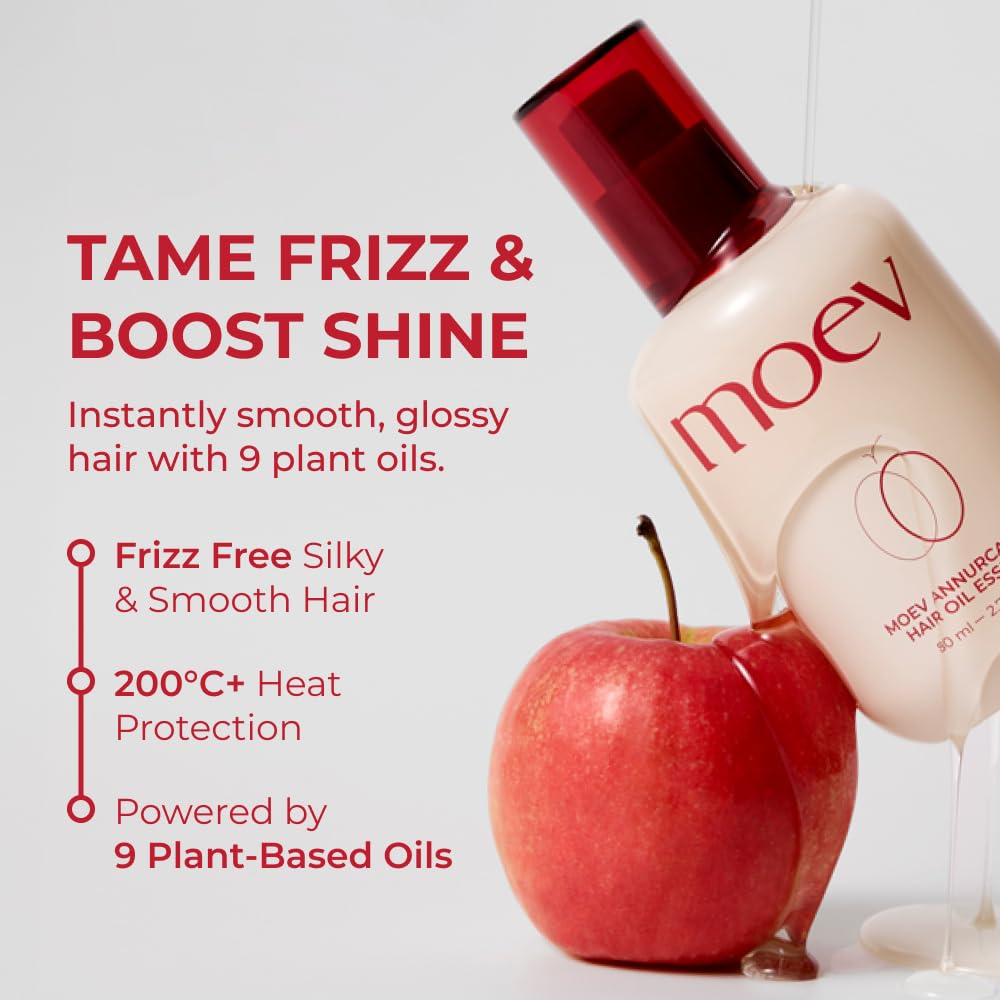 MOEV Annurcatin Hair Oil Essence delivers silky finish on damp hair