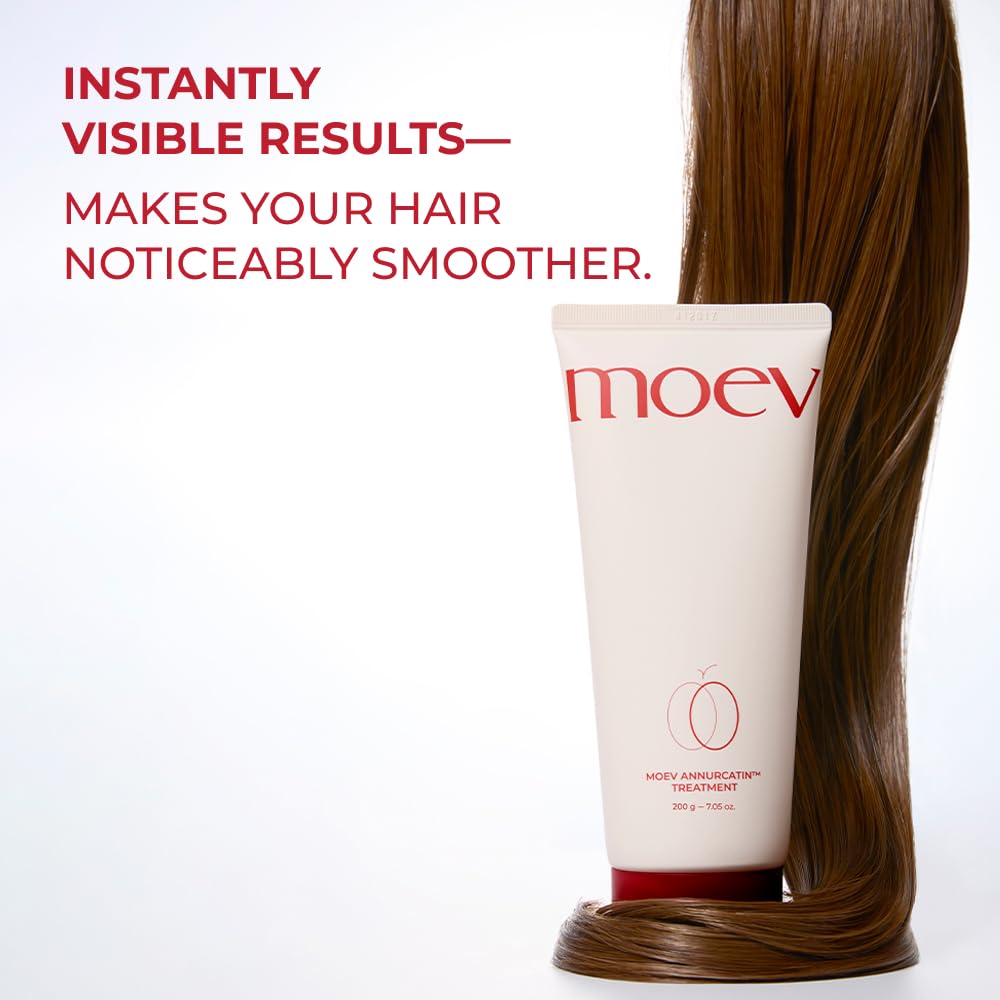 MOEV Annurcatin texture-soft shot suggests smoother, more manageable hair after use.