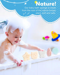 MoHern Konjac, esponja bebé estrella, crea espuma suave durante el baño